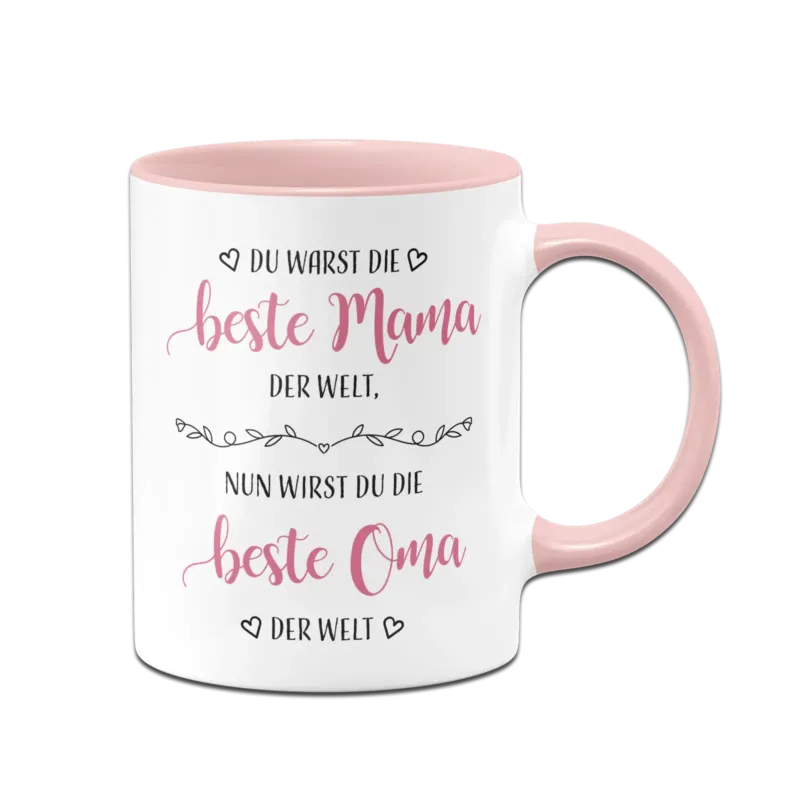 Bild: Tasse - Du warst die beste Mama der Welt, nun wirst du die beste Oma der Welt.