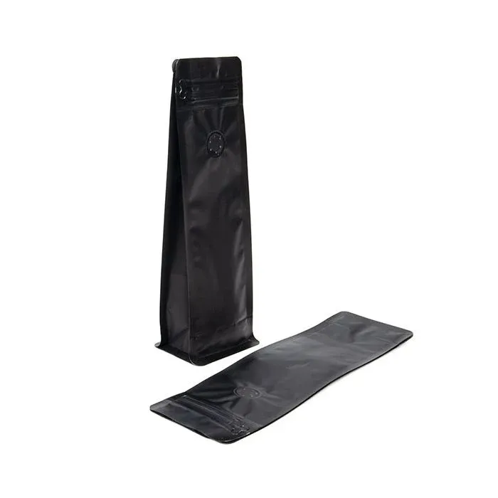 Blockbottom Coffee Bag Matte Black 7,9x6x26cm