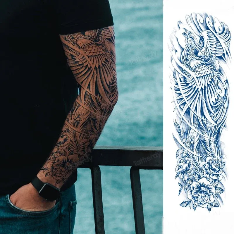Long Lasting Full Arm Sleeve Tattoo Sticker - Image 0