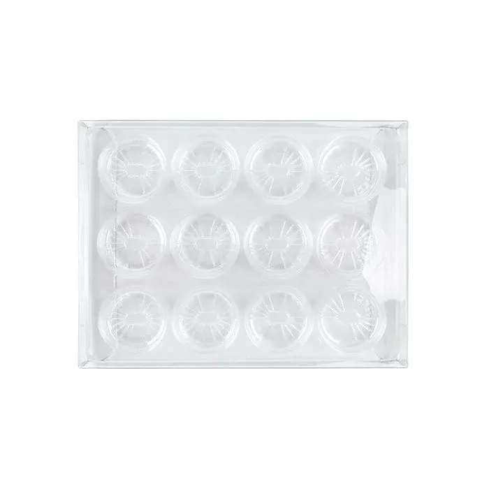 Clear Artisan Candy Box Set, Round Insert 10.2x2.1x13.8 cm