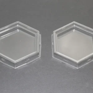 Plastic Lid Hexagon 8.9x7.9x1.5cm