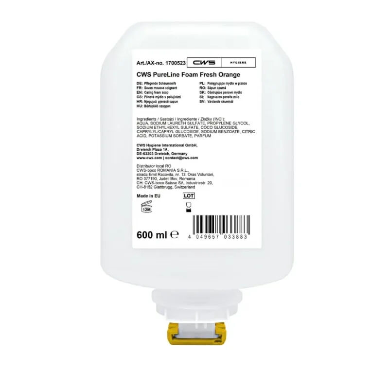 CWS PureLine Schaumseife, 600 ml Orangenblütenduft