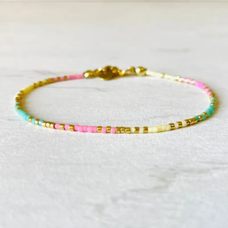 Damen Armband Single 'Miyuki Perlen' summer