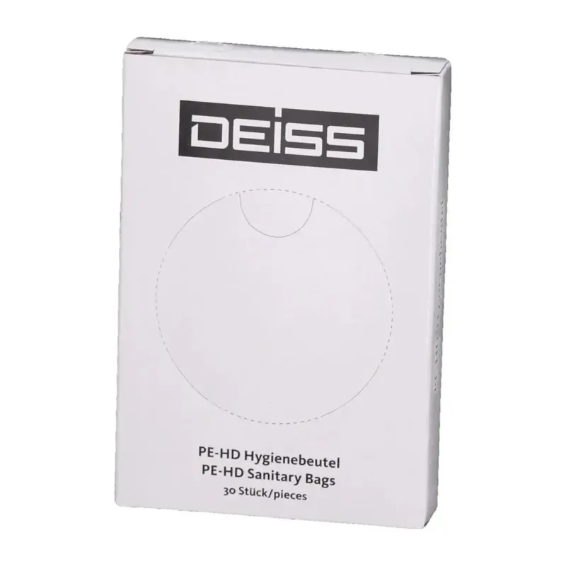 Weißes deiss pe-hd hygienebeutel dispenserbox mit 30 stück universal hygienebeutel aus hdpe
