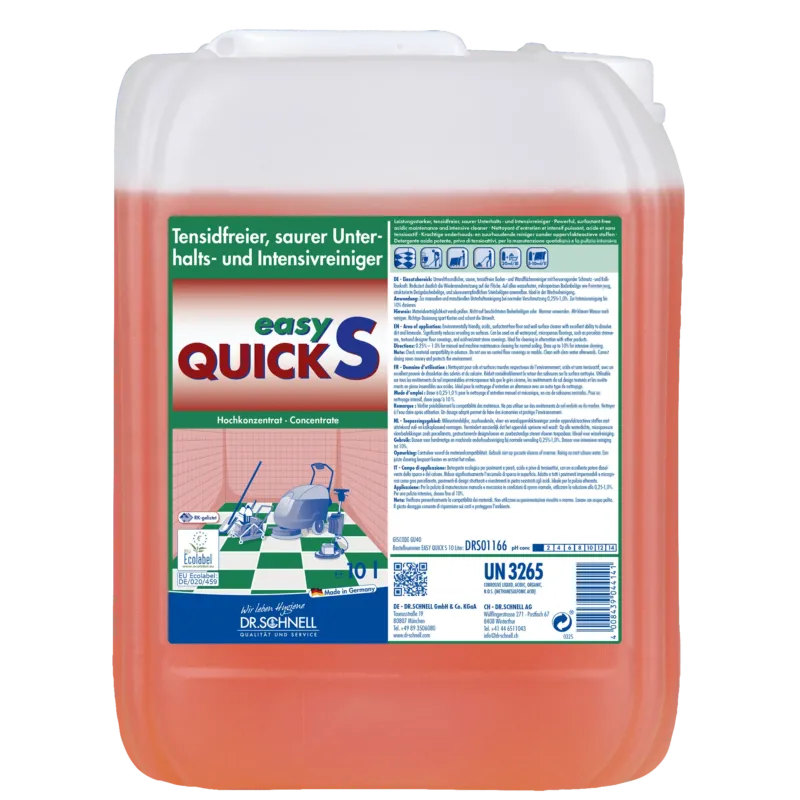 Dr. Schnell Easy Quick S Tensidfreier saurer Unterhaltsreiniger 10 Liter Kanister