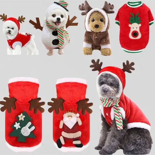 Santa Claus Home Winter Pet Costumes - Image 0