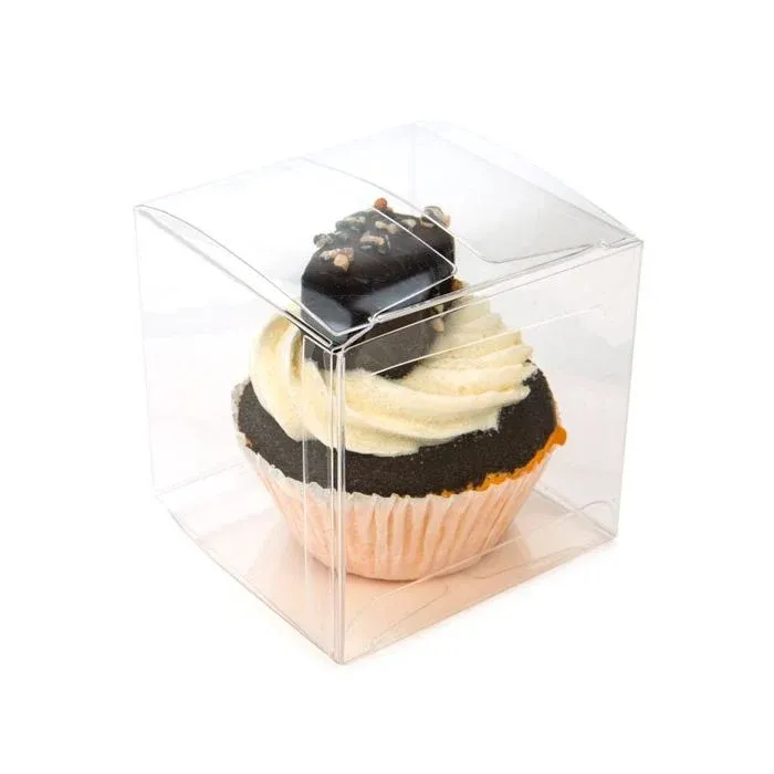 Plastic Gift Boxes 7.6x7.6x7.6cm Crystal Clear