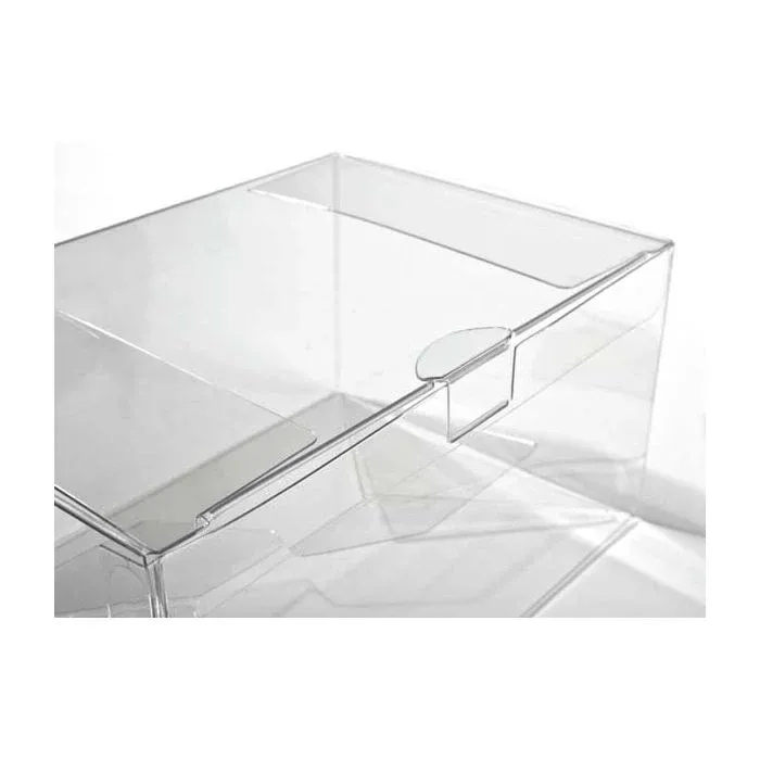 Plastic Gift Boxes 15.6x10.8x7.6cm Crystal Clear with Autolock Bottom