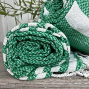 Hammam håndklæde - GREEN MIX Økotex - VIAMAJA.DK
