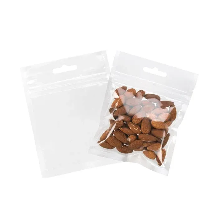 Grip Seal Bags with Euroslot 10x10cm laminated