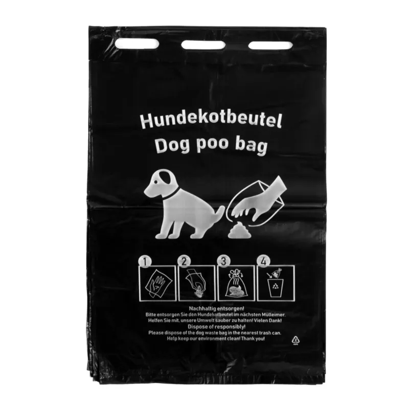 HDPE-Hundekotbeutel, 20,5 x 33 cm, schwarz 50 Beutel