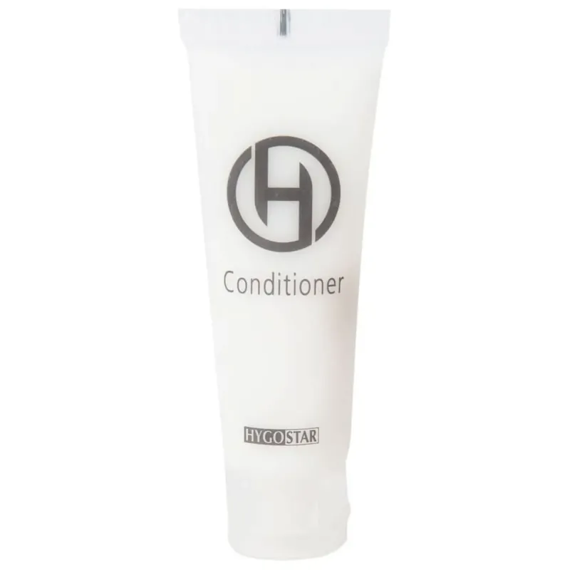 Weiße kunststoff conditioner tube 30ml mit schwarzem hygostar logo und der aufschrift conditioner 50 stück