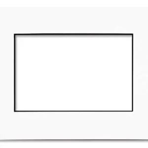 Mount Board White/Black Core 20.6x27cm Window - Outer size 27.9x35.6cm