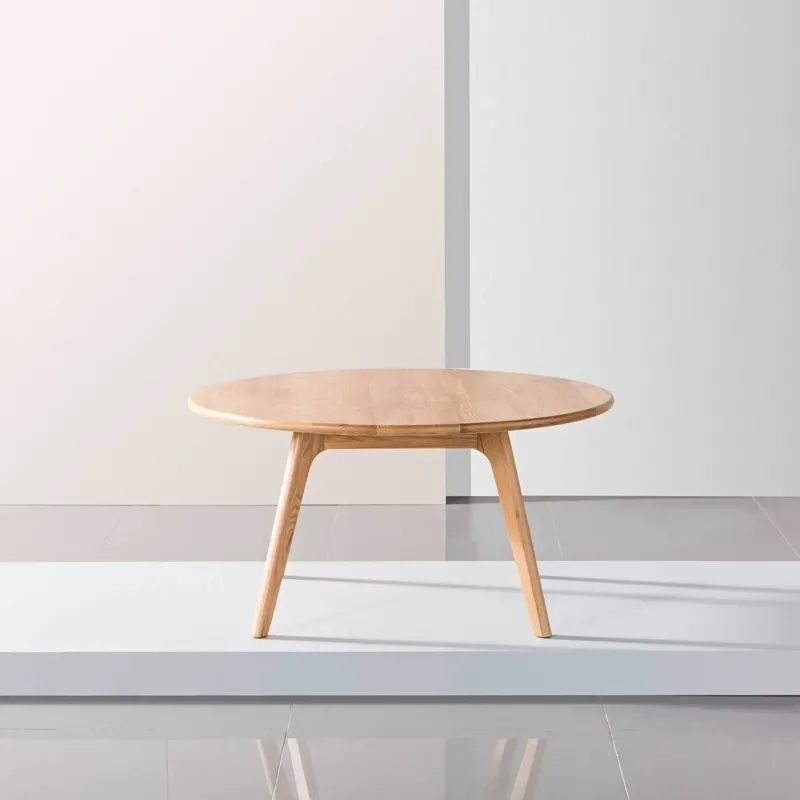 Magnus Coffee Table Round 35" Diameter Solid American Oak