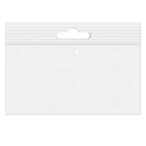 Grip Seal Bags with Euroslot and Vent-hole 15x10cm Crystal Clear PP 50 micron