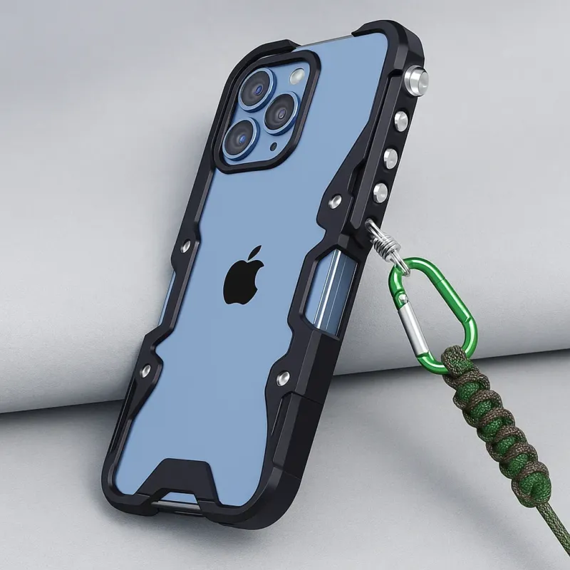 Tactical Grip Shockproof Alloy Frame iPhone Case - Image 0
