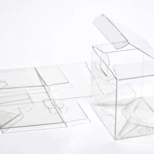 Plastic Gift Boxes 9.5x6.7x7.6cm Crystal Clear with Autolock Bottom
