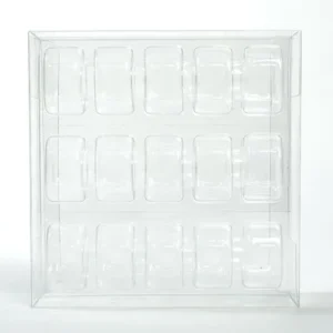 Plastic Gift Boxes 19.5x5.1x19.1cm Crystal Clear