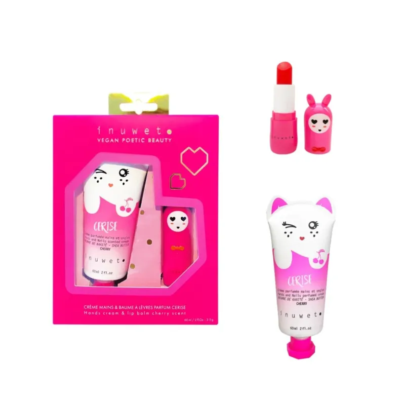 Geschenkset 'Wiz Set Handcreme und Lipbalm Cherry'