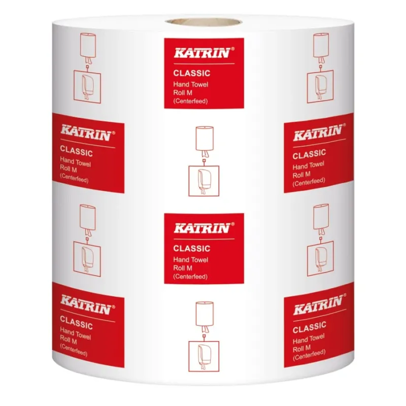 KATRIN Centerfeed Handtuch-Mehrzweckrolle M 500, 150 m 1 Packung = 6 Rollen
