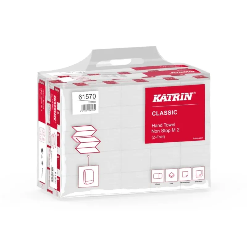 KATRIN Z-Falz Falthandtücher Non Stop M Wide 160 Blatt
