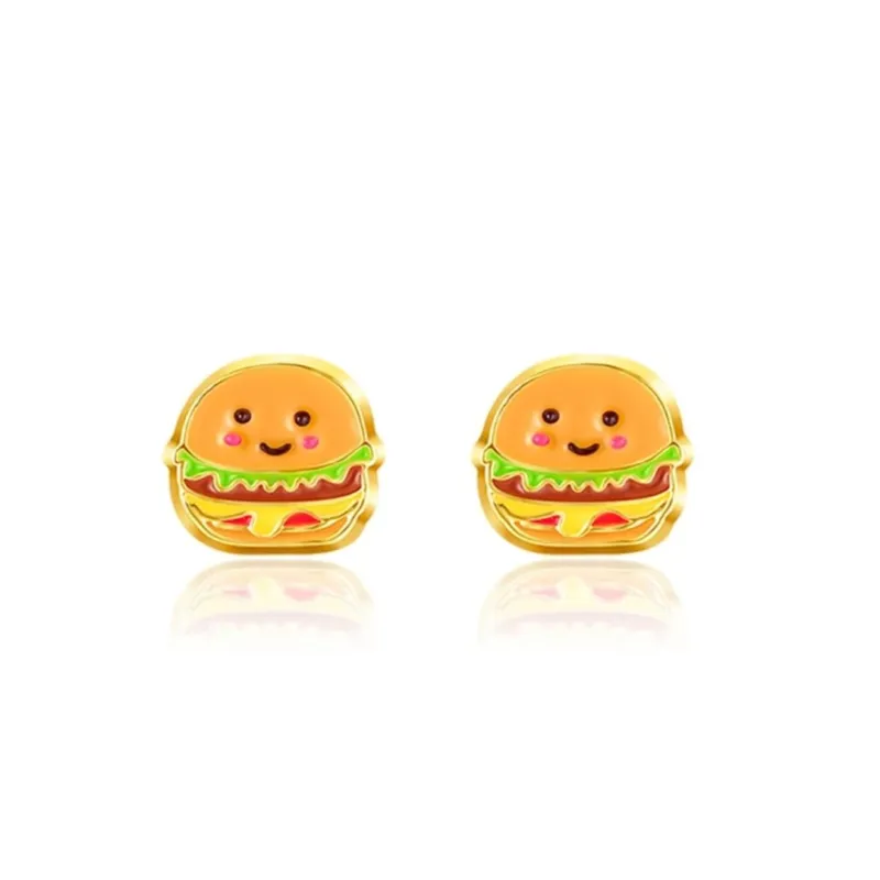 Ohrstecker für Kinder 'Burger Babe'