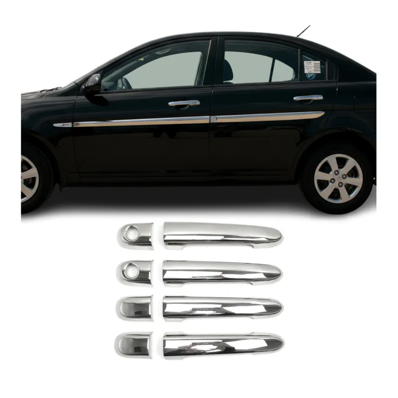 Chrom Türgriff Blende für Hyundai Accent Limo 2005-11 4Tür Edelstahl 4tlg