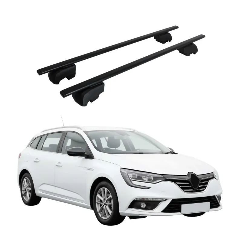 Dachträger Grundträger für Renault Megane mk4 Grandtour 2016-22 Stahl Schwarz 2x
