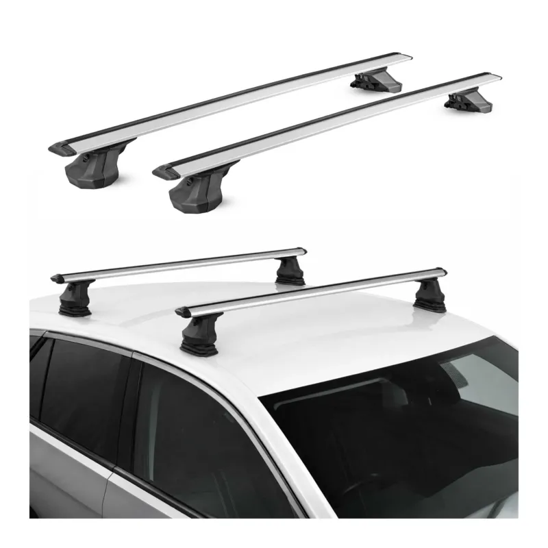Dachträger für Nissan Kubistar (X76) 2003-2009 Aluminium 2 Stück 75kg TÜV Silber