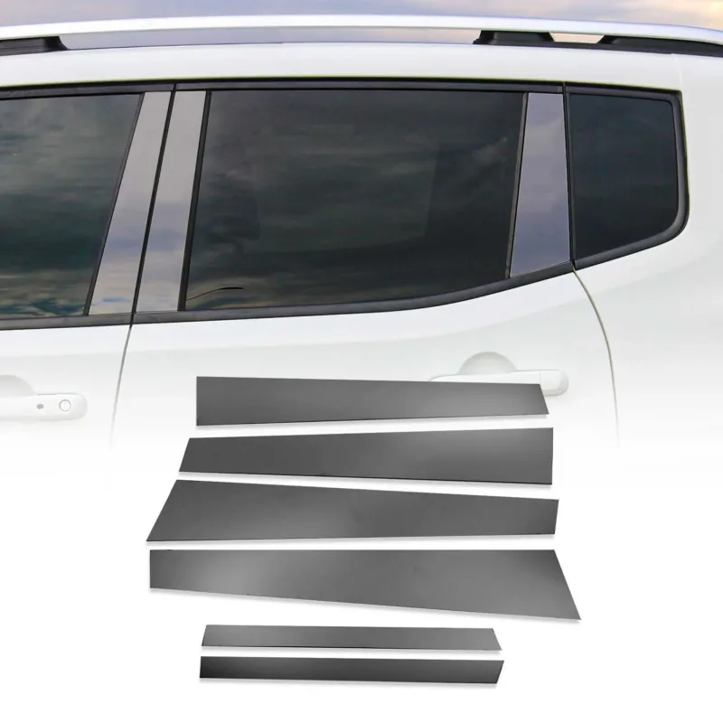 B-Säule Türsäulen Verkleidung für Mercedes S Klasse W221 2005-2013 Chrom Dunkel