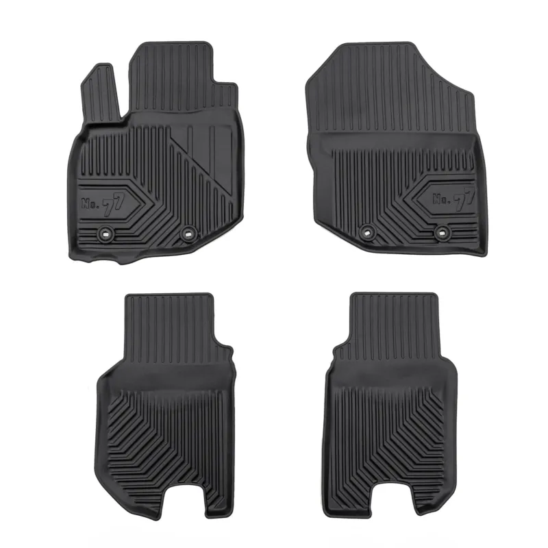 Fußmatten Gummimatten No.77 für Honda Jazz III 2007-2014 TPE Schwarz 4 teile