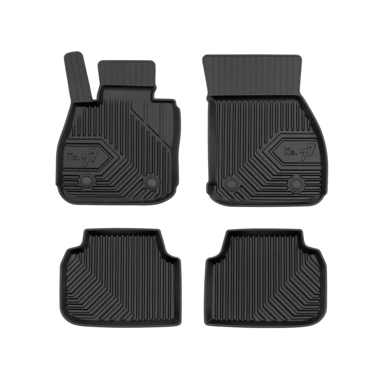 Fußmatten Gummimatten No.77 für Mini Clubman II F54 2015-2024 TPE Schwarz 4 tlg