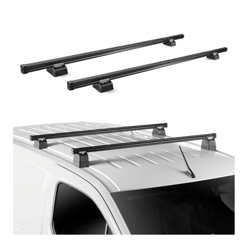 Dachträger für Opel Vivaro A 2001-2014 H1 2-Träger Stahl Schwarz