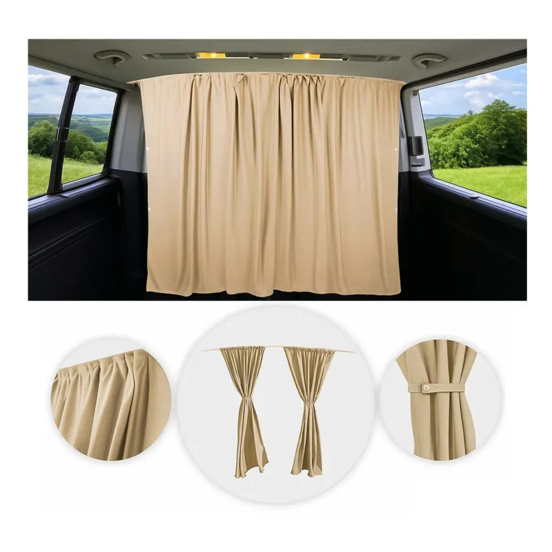 Maß Gardinen für Renault Master H3 Fahrerhaus Abtrennung Sonnenschutz Beige