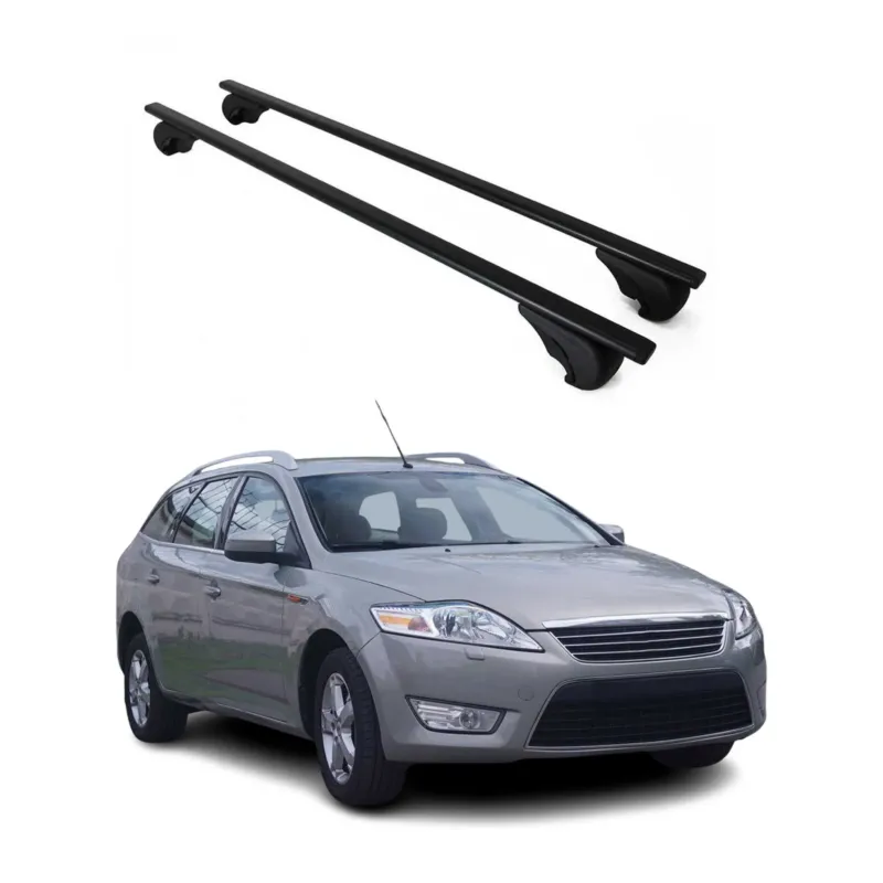 Dachträger Grundträger für Ford Mondeo Turnier 2007-2010 PRE-FL 75kg Schwarz 2x