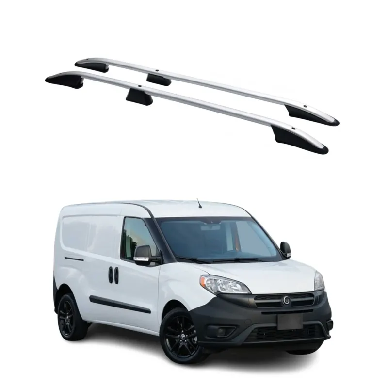 Dachreling für Opel Combo 2011-2019 Fiat Doblo 2010-2021 L2 Langer Alu Grau