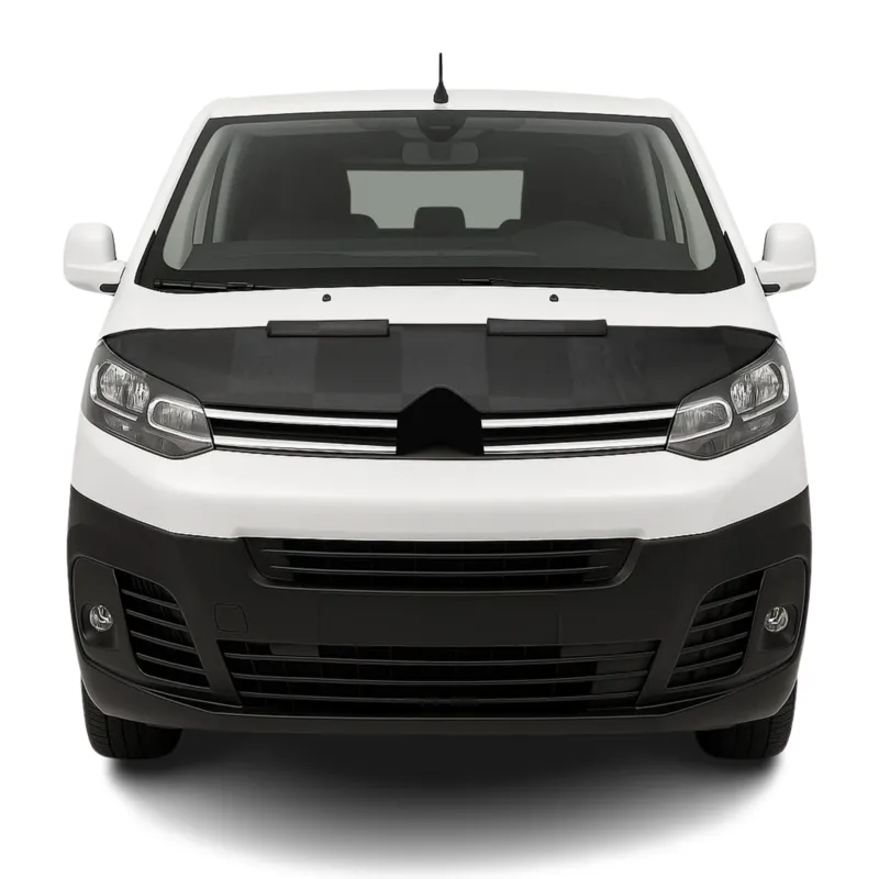 Haubenbra Steinschlagschutz Bonnet Bra für Toyota Proace 2016-2026 Kariert Halb