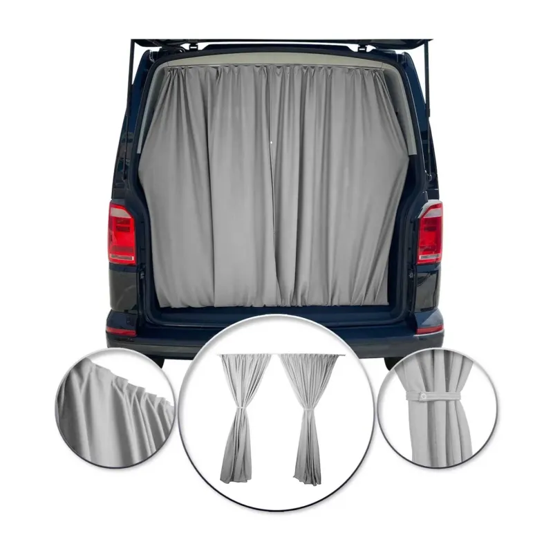 Maß Gardinen Sonnenschutz für Renault Master H3 Heckklappe Vorhänge Grau