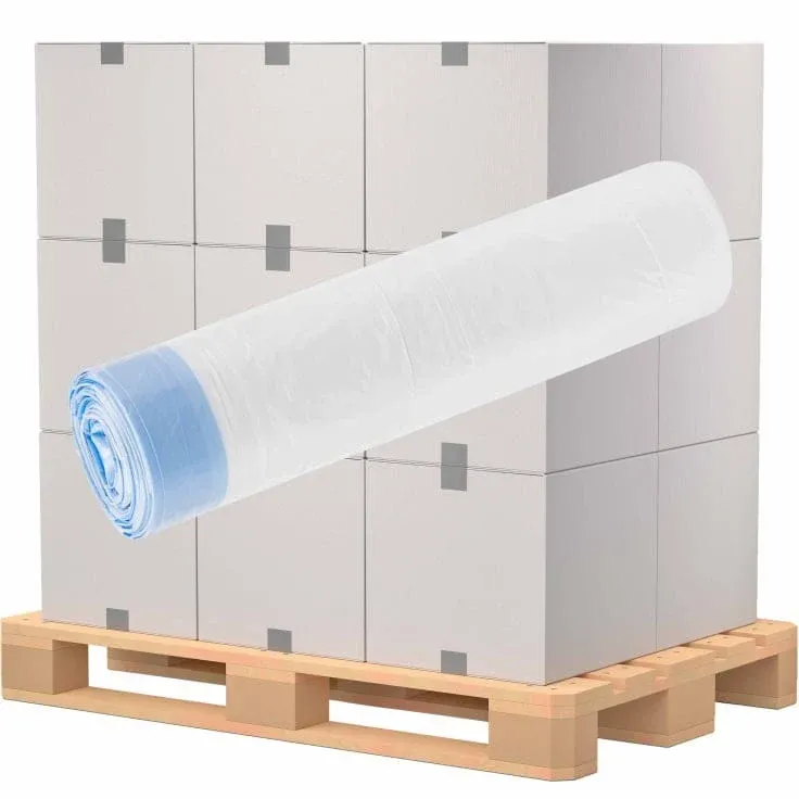 DEISS HDPE Müllbeutel 30 Liter mit Zugband, weiß 200 Stück
