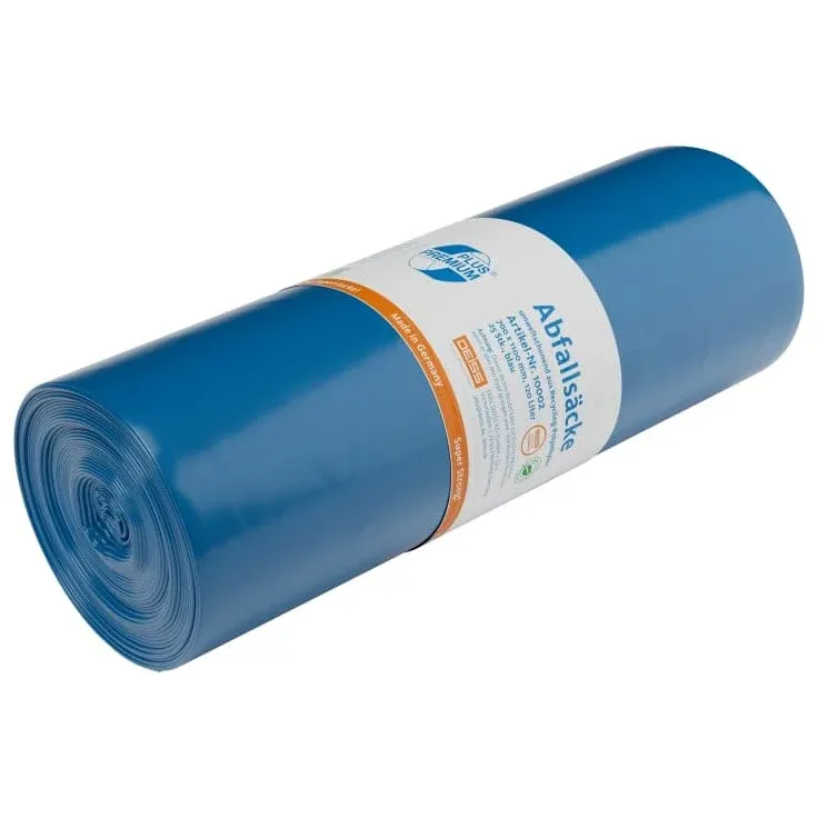 DEISS PREMIUM PLUS Müllsack 120L blau „Superstarke“ Typ 120 1 Karton = 6 Rollen á 25 Saecke