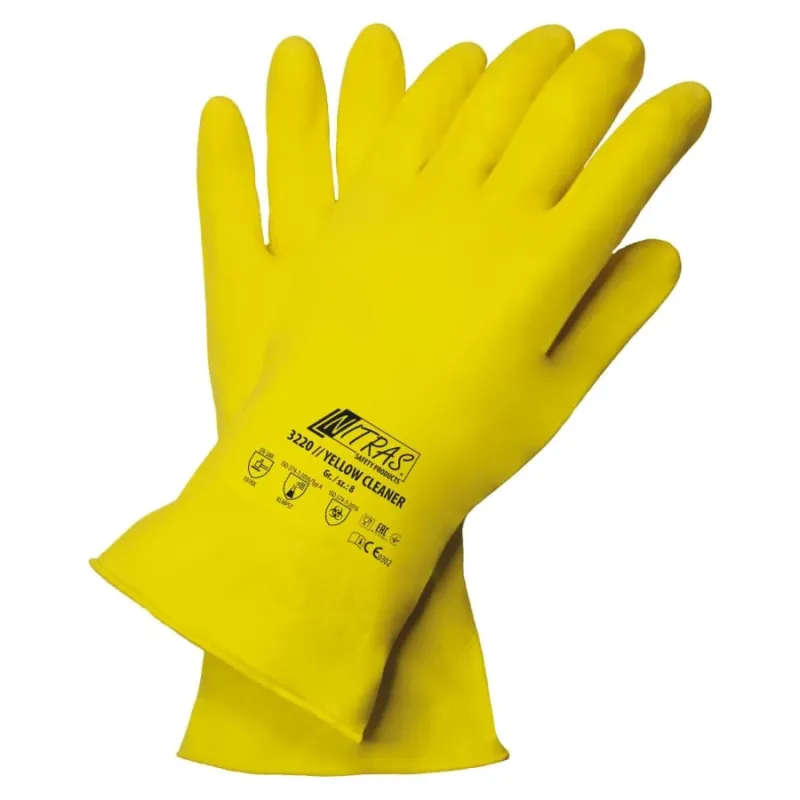 NITRAS Latex-Haushaltshandschuhe Größe S (7) – 1 Paar
