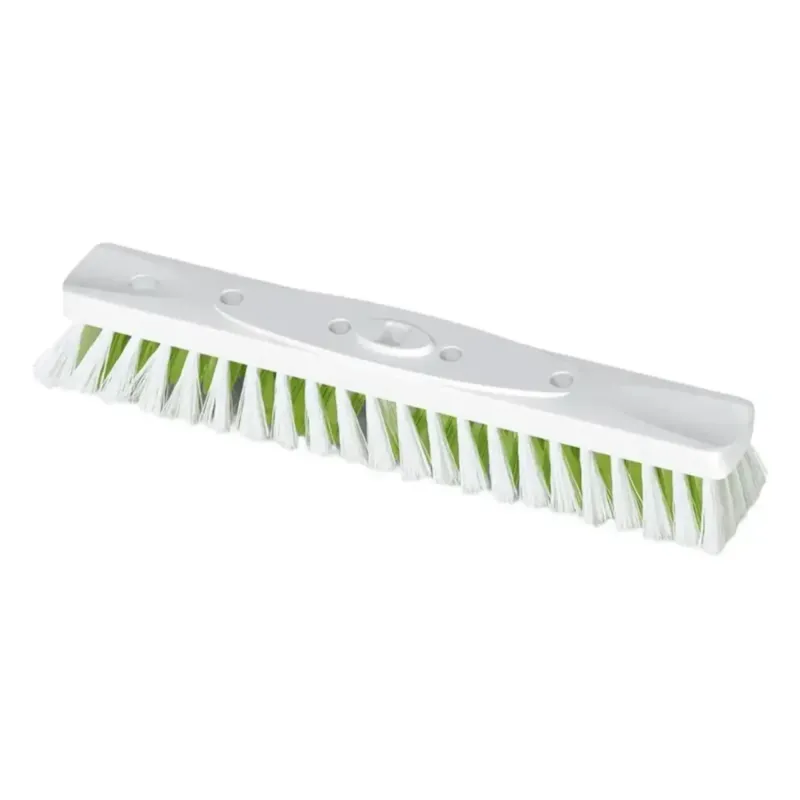 Nölle beconnect wischer pp mit x-borste 40 cm weißer plastikbodenwischer mit grün weißen borsten