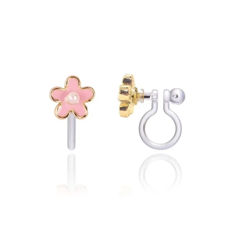 Cutie Ohrclips 'Rosa Fancy Flower' Clip On