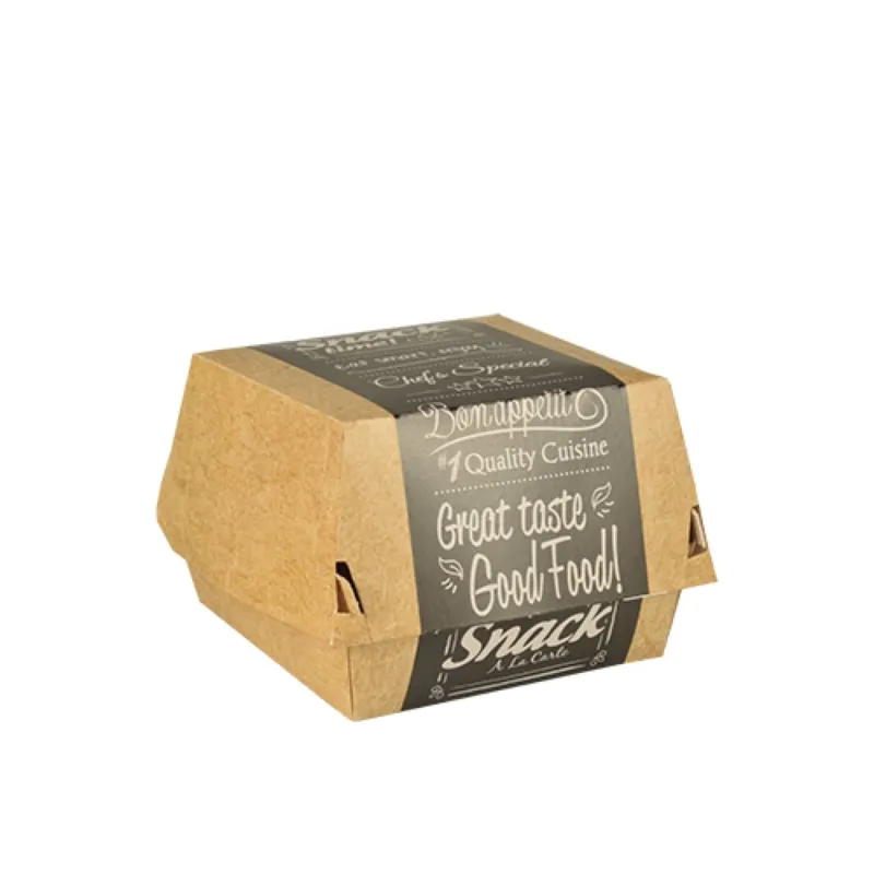 Papstar Pure Good Food Burgerboxen, Pappe 1 Packung (50 Stück), Groß