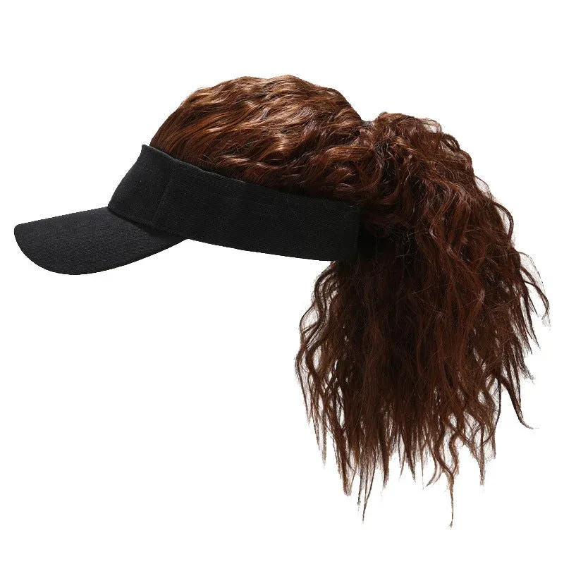 Women Artificial Hair Summer Baseball Cap - Image 0