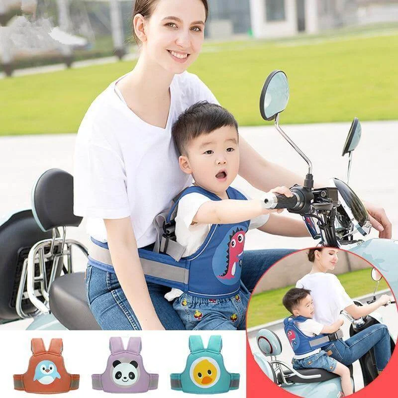 Cute Cartoon Kids Motorcycle Safety Seat Belt - Image 0