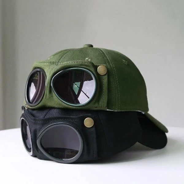 Cool Unisex Aviator Sunglasses Hat - Image 0