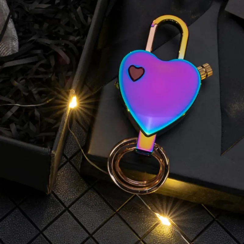 Stylish Heart Permanent Keychain Match Lighter - Image 0