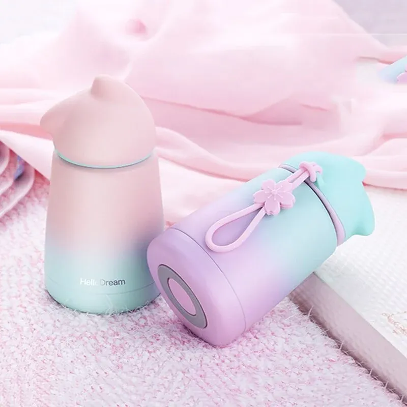 Cute Cat Stainless Steel Water Bottle - Image 0