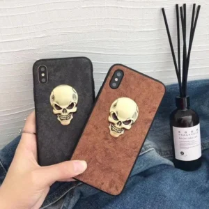 Luxury Real Leather Skull Iphone Cases - Image 0